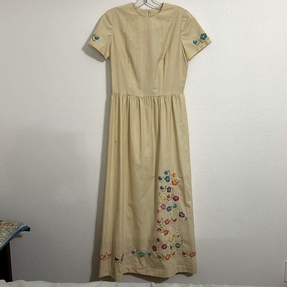 VTG Handmade Embroidered Maxi Dress